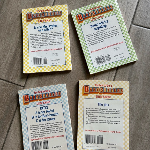Baby Sitters Little Sisters Books - set of 4 - Picture 2 of 3